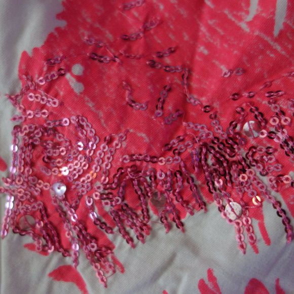 Diesel White V-Neck T-Shirt with Pink Only the Brave Design Size S - Picture 13 of 15